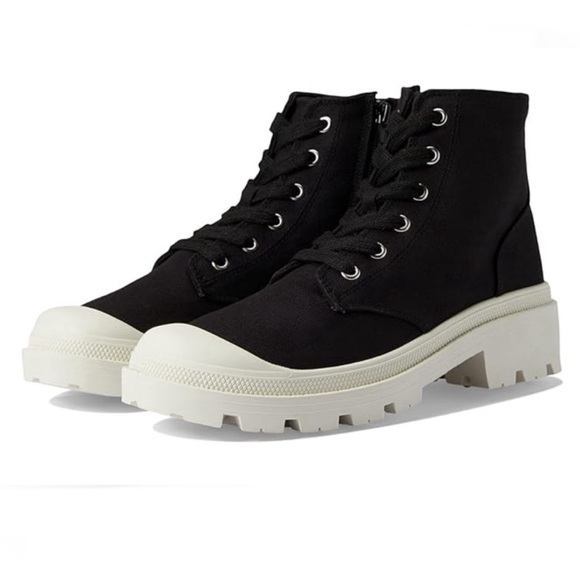 Unionbay Women’s High Top Canvas Lug Sole Chunky Heel Sneakers Shoes Size 11 NWT - Picture 1 of 8